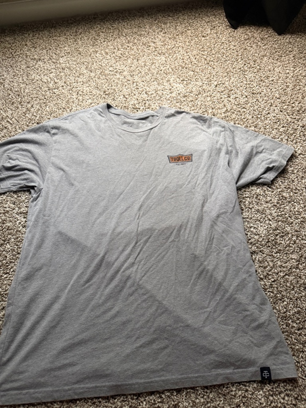 Trolls Light Gray Short-Sleeve Logo Tee